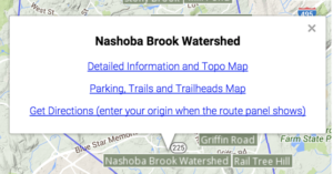 Image of an info window for a property on the locator map.