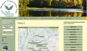 Image of Westford Conservation Trust Website